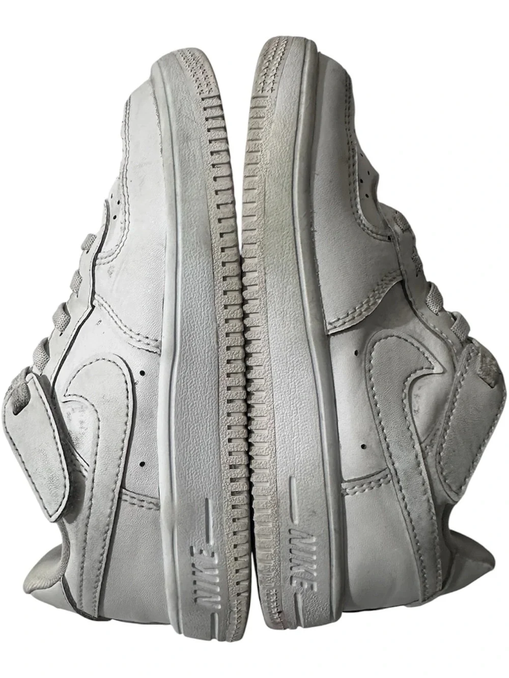 NIKE Toddler Court Borough White Low-Top Leather Sneakers Size 12C